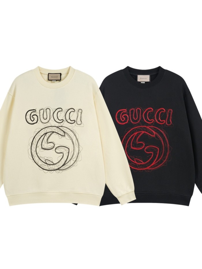 Pencil Sketch Pattern Crew Neck Sweatshirt Hoodie