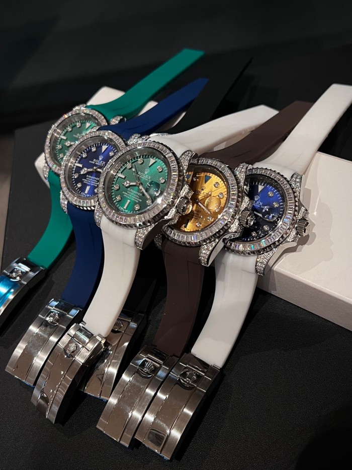 Custom Edition Luminous Numerals and Natural Zirconia Inlay  Mechanical Watch 7 colors【Dial diameter：40mm 】28764723