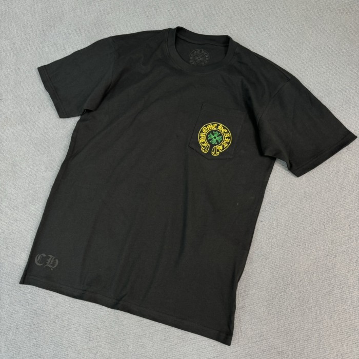 1:1 quality version Beijing Anniversary Limited Yellow and Green Letter Print Tee