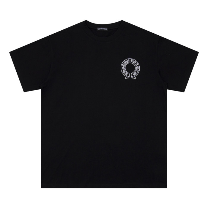 Cross Patchwork Leather Letter tee 2 colors