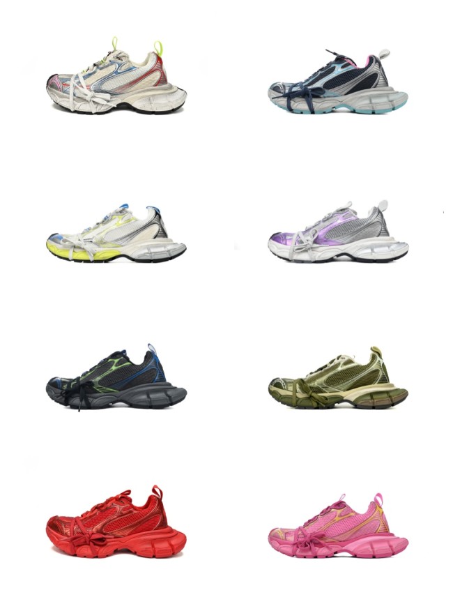 [plus-size shoes] 1:1 quality version 3XL Multi-color Distressed Mesh Paneled Sneakers 8 colors 28997884