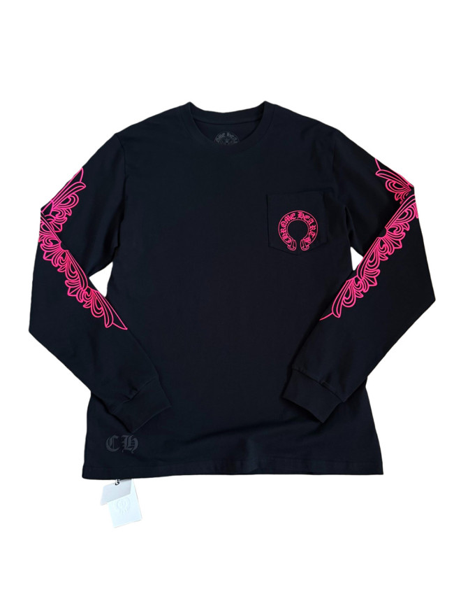 1:1 quality version Double-Sleeve Vine Print Long Sleeve T-Shirt 2 colors 28688408
