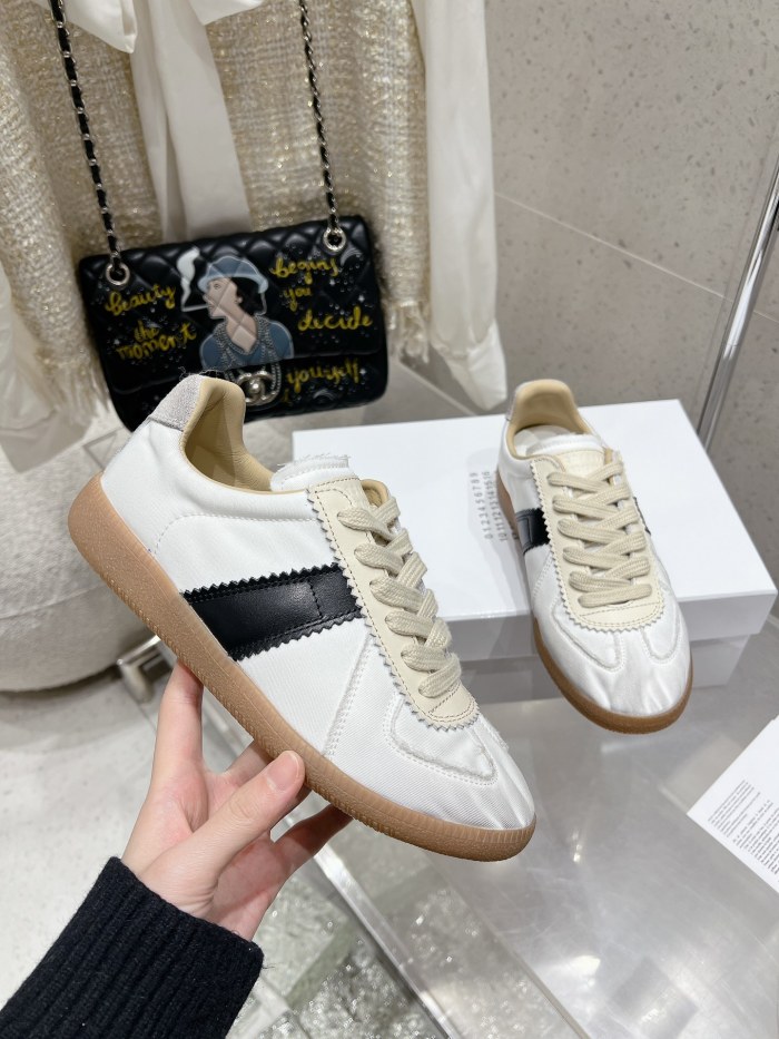 1:1 quality version M@ison 28294758 Leather Patchwork Derby Shoes 39 colors