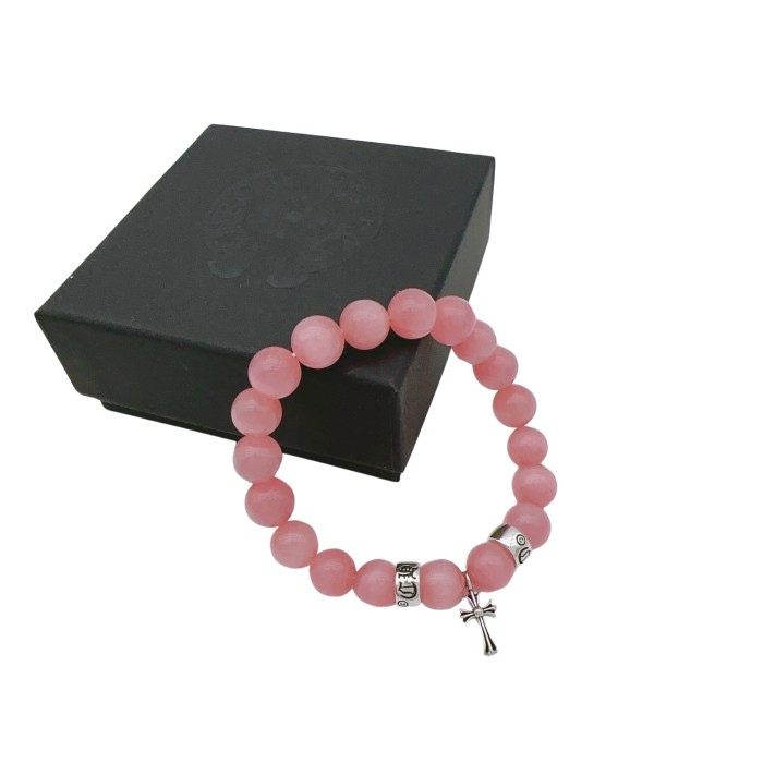 Obsidian Turquoise Cross Beaded Bracelet 8 colors