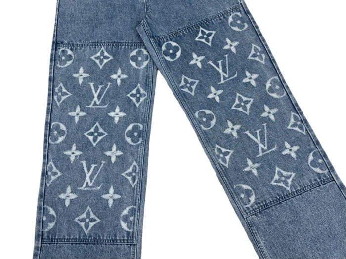 1:1 quality version Boxy White Logo Embroidered Jeans 28687463