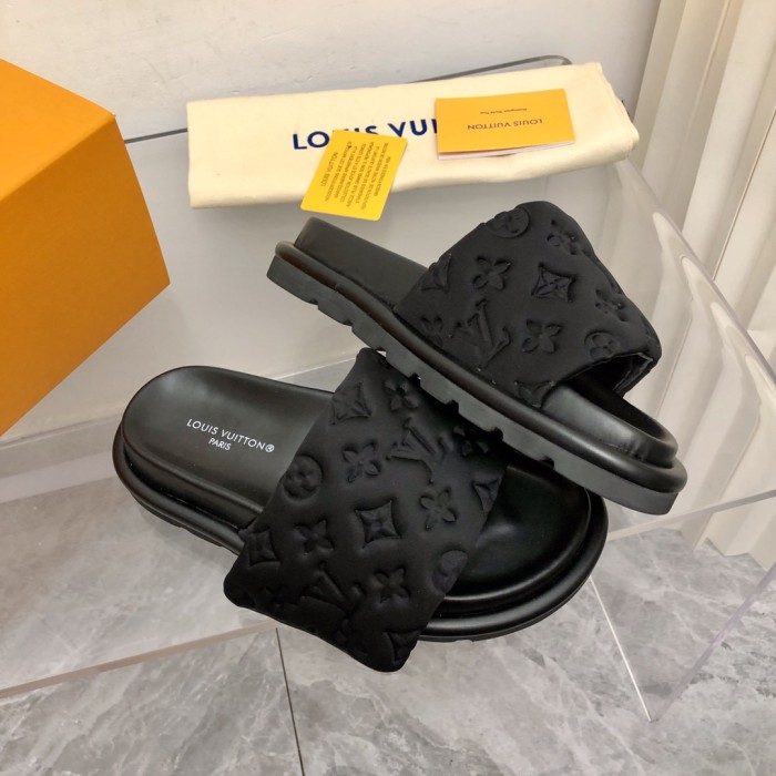 1:1 quality version 28336707 L  PP Flat Comfort Mules 5 colors