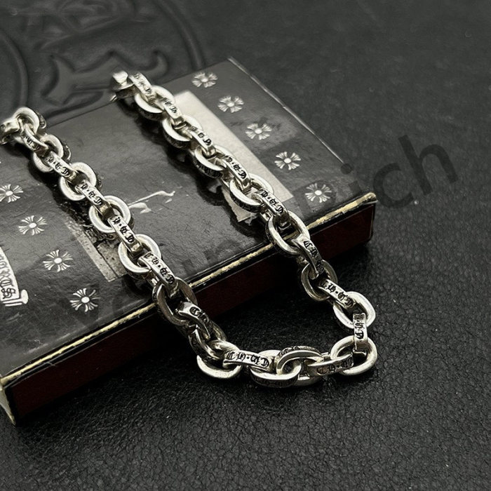 Pure Silver Fine Letter Insert Aged Cuban Bracelet