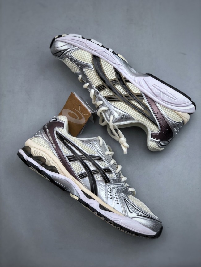 GEL-Kayano Co-Branded Silver and White Running Shoes