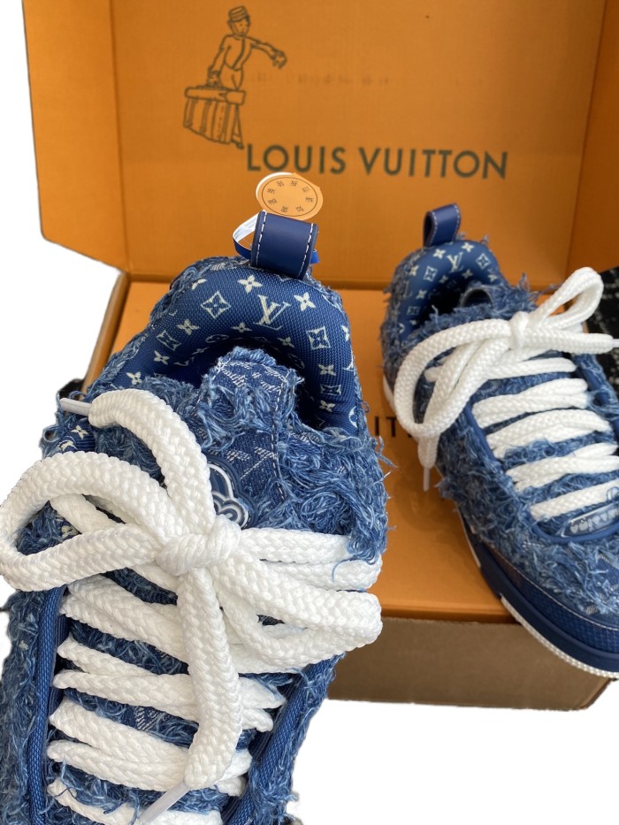 [buy more save more]1:1 quality version Denim Fringe Sneakers