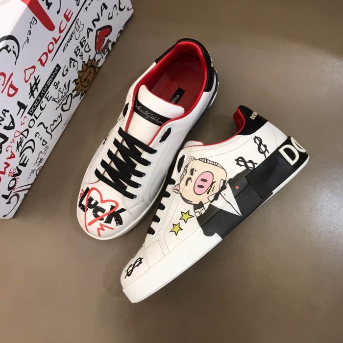 DOLCE    G@BB@N@ PORTOFINO PADRINO PIG SNEAKERS   DG27