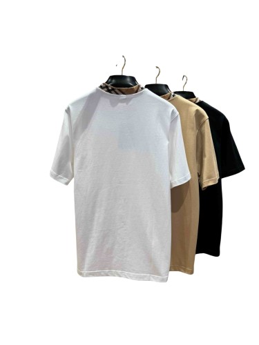 1:1 quality version  Plaid knit crew neck T-shirt 3 colors 28967940
