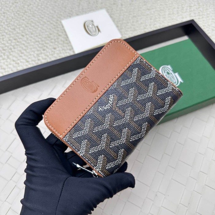 Monogram Coated Canvas Zip Around Wallet Card Organizer 10 colors 29092363