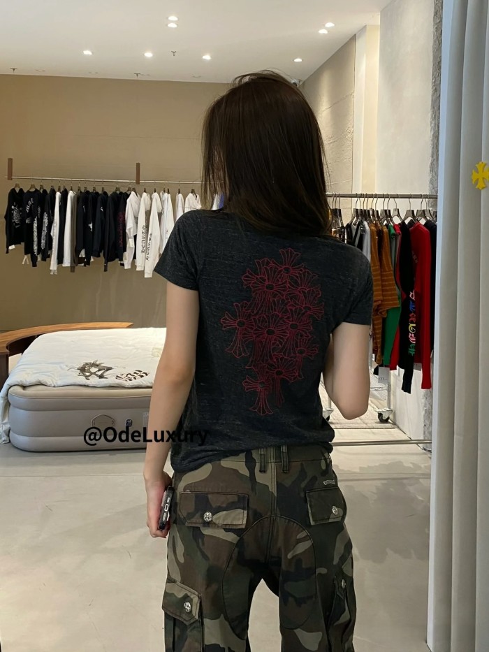 1:1 quality version 28429063 Shoulder Sword Print Tee 2 colors