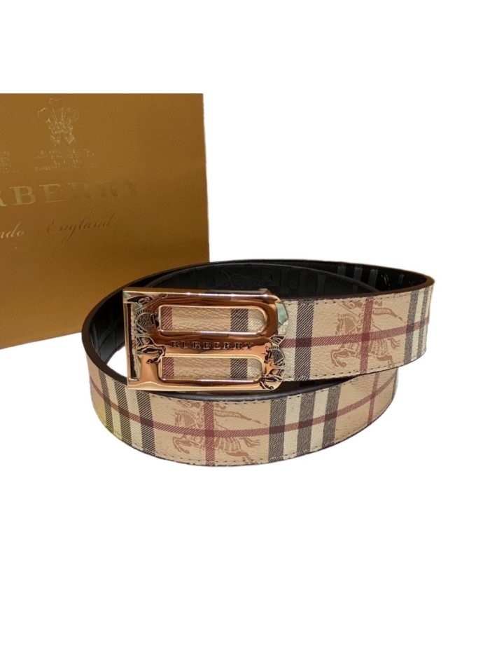 Classic Letter B Buckle Embossed Leather Belt【Width 3.5cm】 28680596
