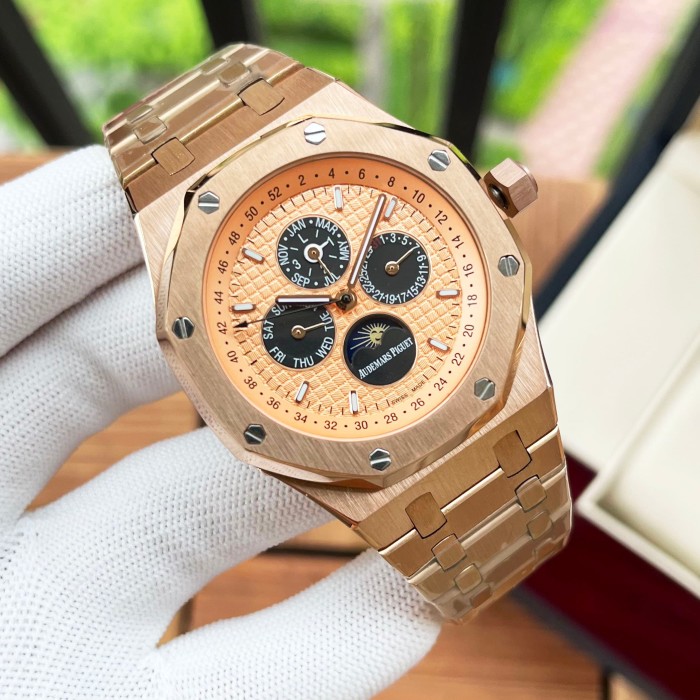 Royal Oak Series Mechanical Perpetual Calendar Watch 12 colors【Dial diameter：41mm 】28771466