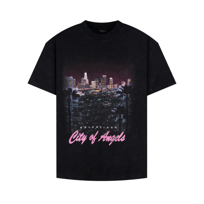 1:1 quality version 28303087 Urban Night Scene Print tee