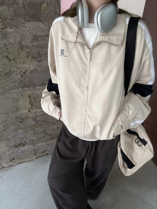 1:1 quality version Colorblocked Workwear Jacket for girls