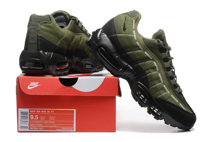 [plus-size shoes]Air Max 95 x Undefeated Olive Black  Air Cushion Running Shoes 29043573