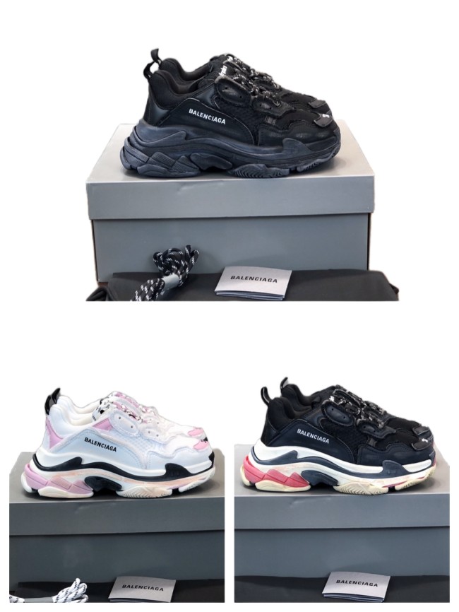 1:1 quality version 28310625 Triple S Poppy Shoes 3 colors