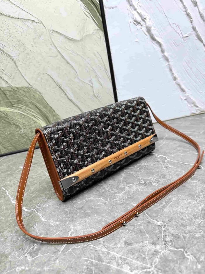 1:1 qualituy verson Monogram Clutch Bag With Wooden Bar Crossbody Shoulder Bag 10 colors 29092520