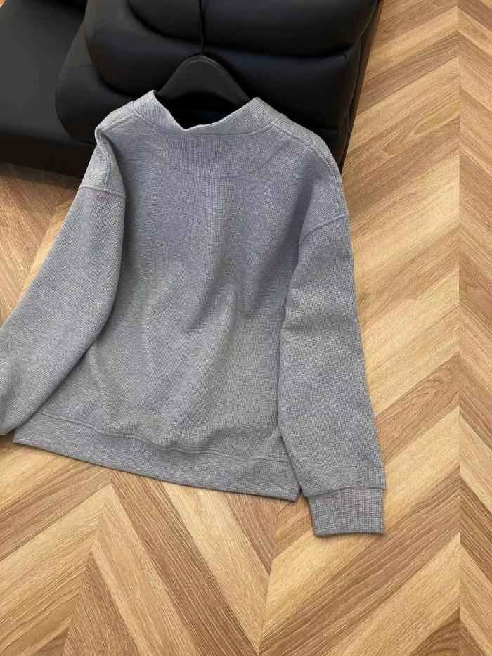 1:1 quality version Pocket Large Logo Waffle Cardigan 2 colors for girls