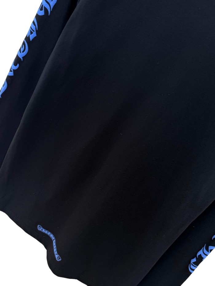1:1 quality version Blue Ink Print Pocket Long Sleeve T-Shirt 28946646