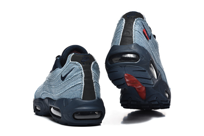 [plus-size shoes]Air Max 95 Denim Blue  Air Cushion Running Shoes 29045495