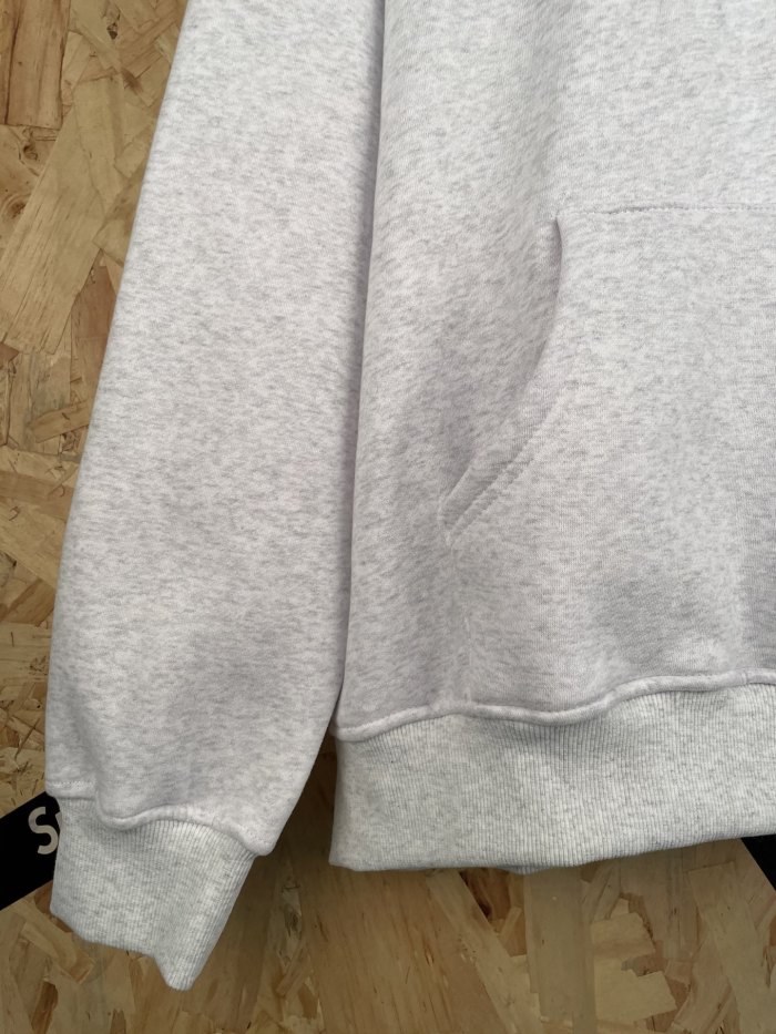 Chest Flocked Logo Zip Up Unisex Hoodie 29082092