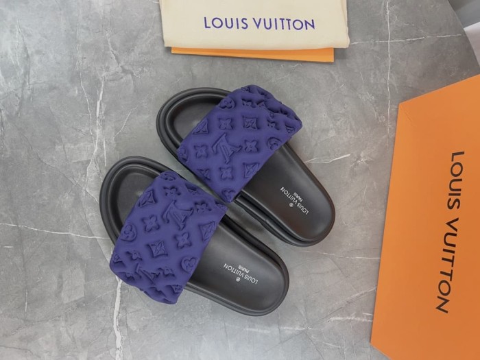 1:1 quality version 3D nylon embossed non-slip slippers 6 colors 22787278