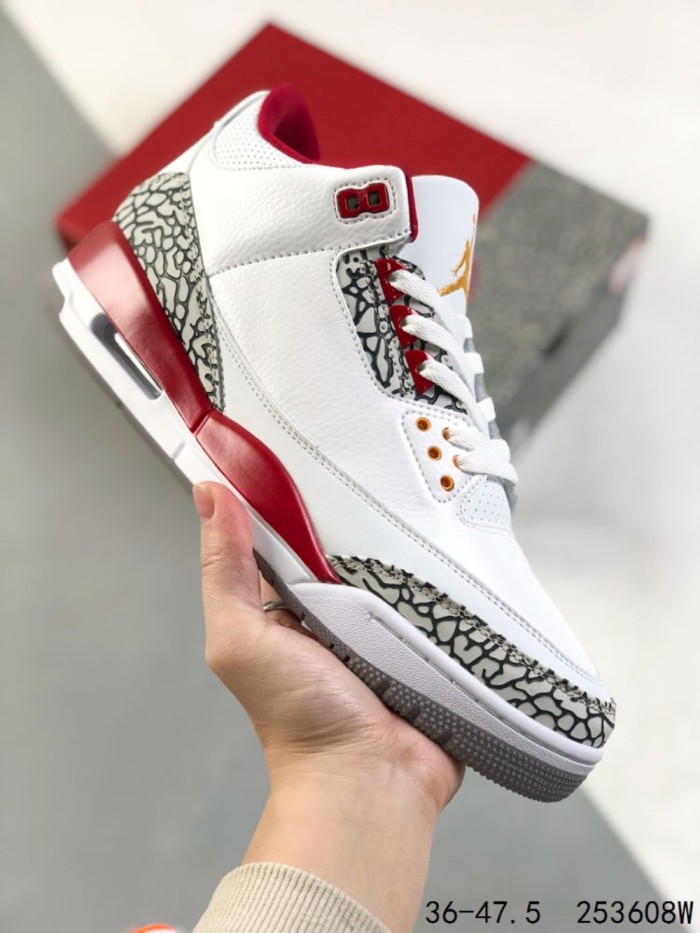 Generation 3 Red and White Crackle Basketball Shoes