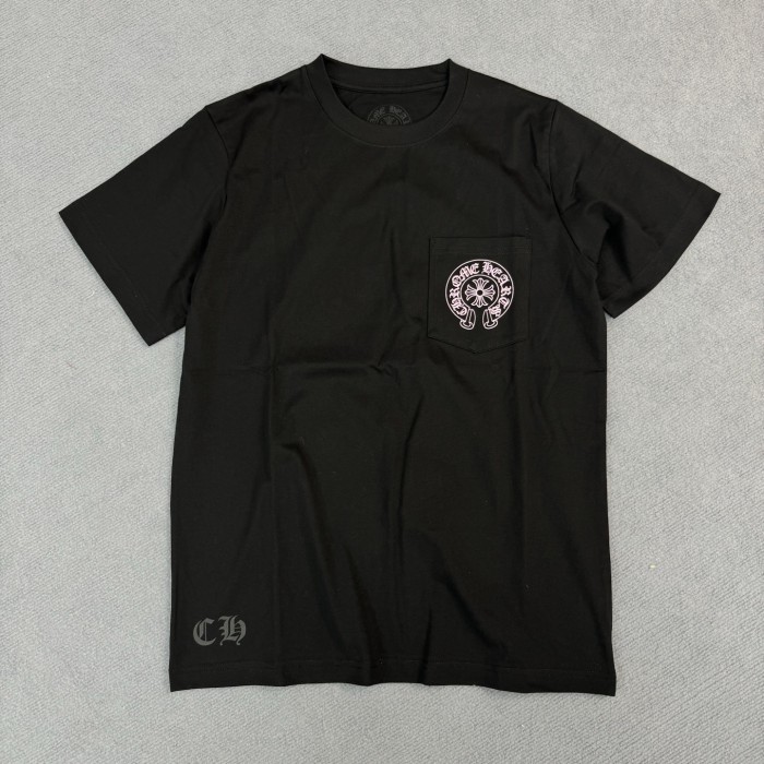 1:1 quality version Pink Horseshoe Letter Print Tee