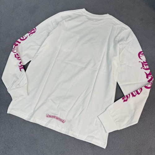 1:1 quality version Rose Sanskrit Letters Printed on Neck Arm Sleeve Long Sleeve T-Shirt