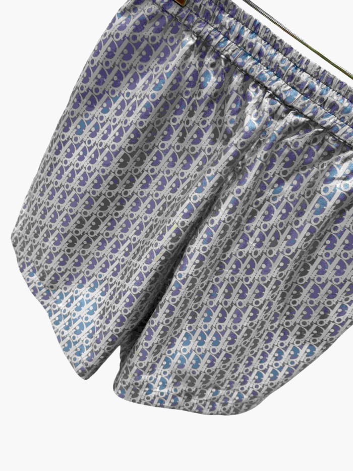 1:1 quality version Blue All-Over Print Taffeta Jacquard Shorts 28961336