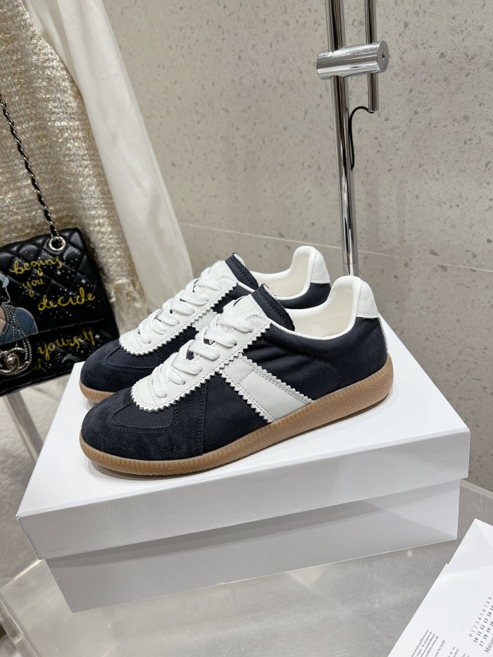 1:1 quality version M@ison 28294758 Leather Patchwork Derby Shoes 39 colors