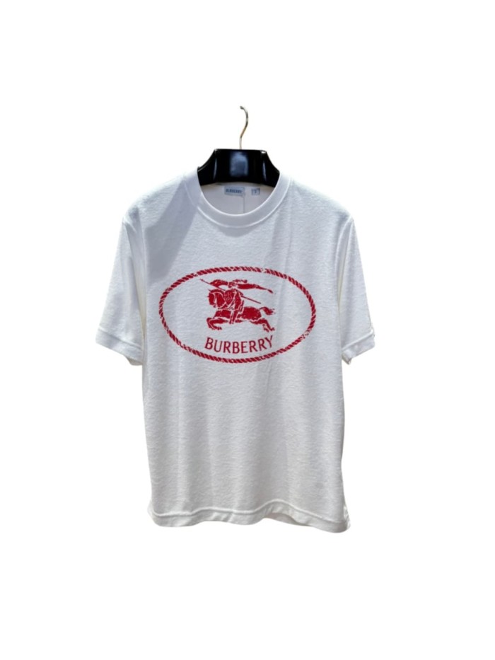 1:1 quality version  Red war horse emblem printed towel fabric T-shirt 28967927
