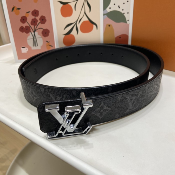 Silver Openwork Letter Buckle Belt【Width 3.5 cm】28523793