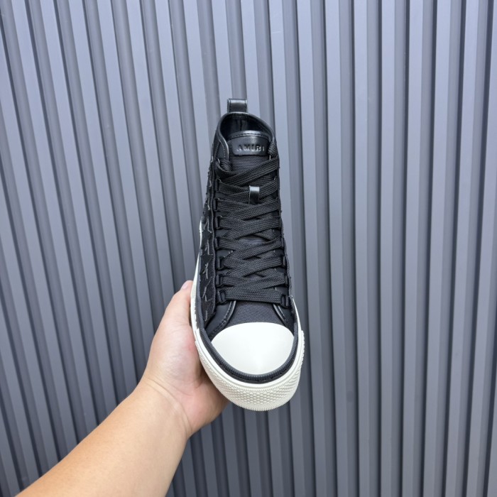 1:1 quality version Leather Star Embroidered High-Top Shoes 2 colors 28764674