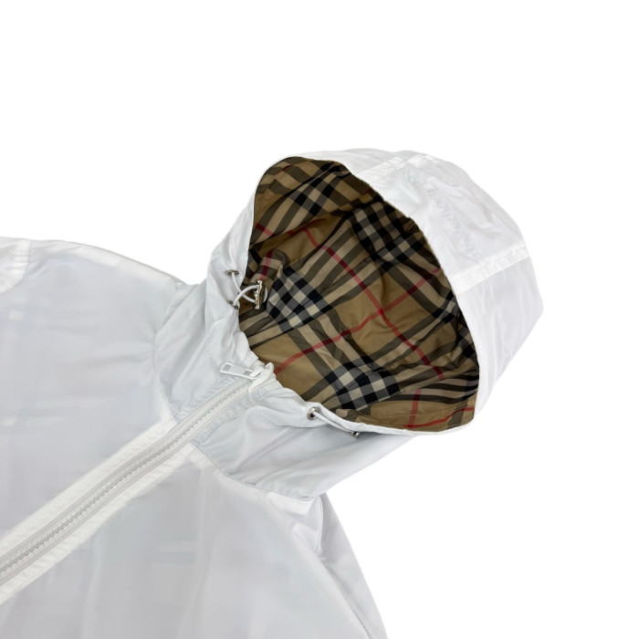 Reversible Check Waterproof Windproof Lightweight Hooded Jacket for Kids 2 colors 29000388