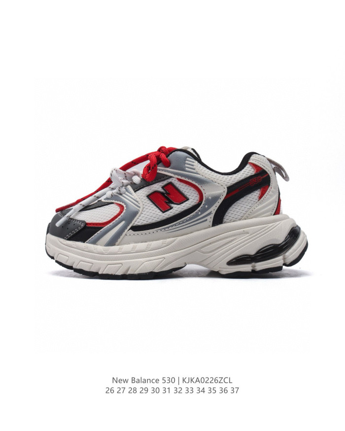 530 Cut-off  N  Double Lace Retro Running Sneakers for Kids 3 colors 29011081