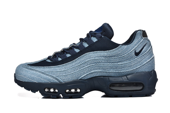 [plus-size shoes]Air Max 95 Denim Blue  Air Cushion Running Shoes 29045495