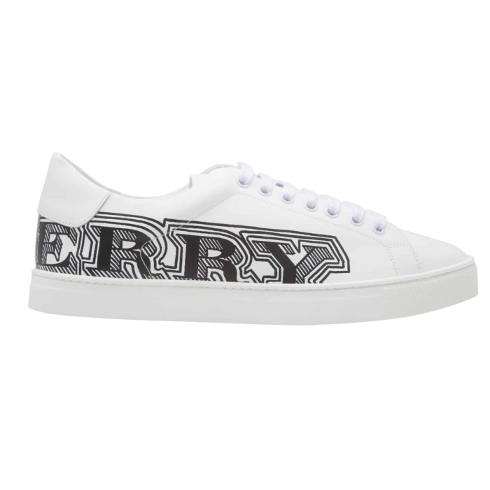 BURB5RRY LEATHER SNEAKERS   BBR8