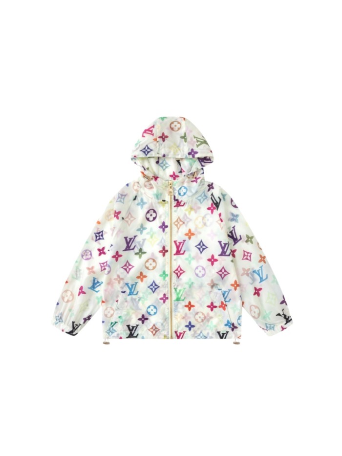 Colorful All-Over Print Lightweight Sun-Protective Hooded Jacket for Kids 29006602