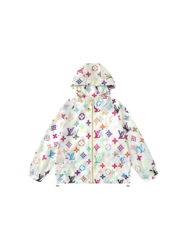 Colorful All-Over Print Lightweight Sun-Protective Hooded Jacket for Kids 29006602