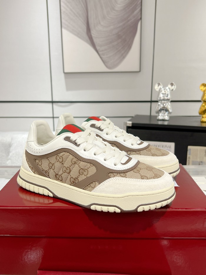 1:1 quality version Gucci GG Canvas Leather Low Top Sneakers Shoes 28974327