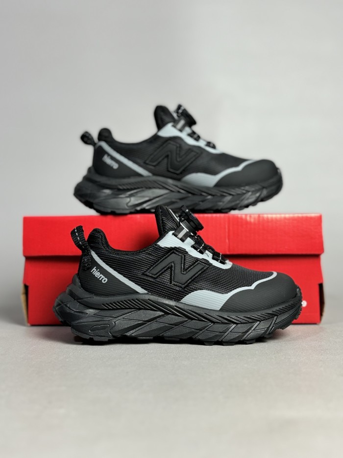 N-logo Rotary Buckle Breathable Mesh Outdoor Sneakers for Kids 4 colors 28997958