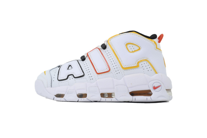 [plus-size shoes]Alien Mid-top Men's White Blue and Yellow Pippen Basketball Shoes 29030413
