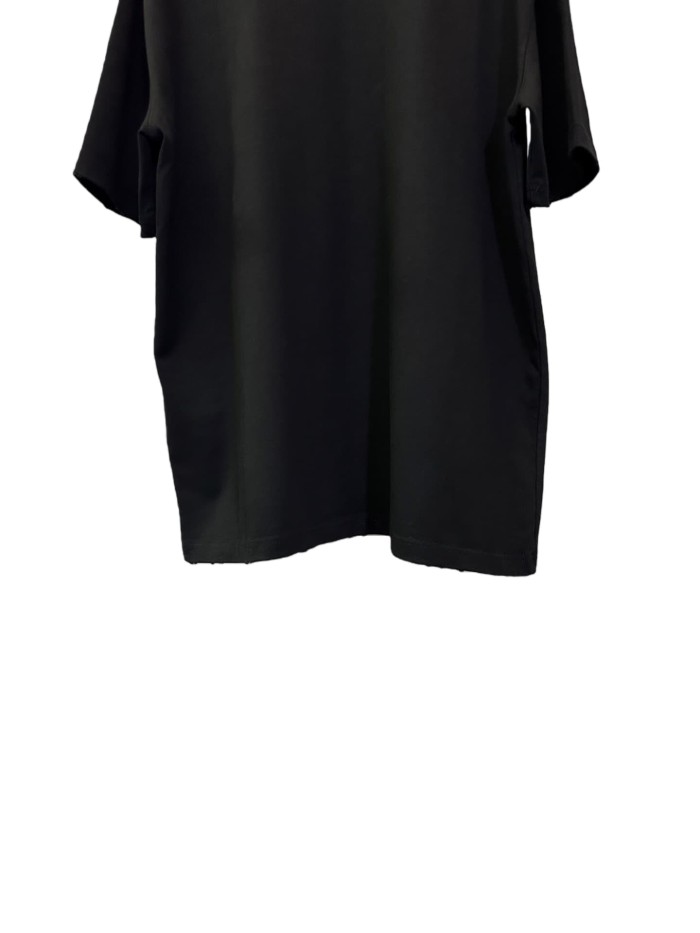 1:1 quality version Flocked Letter Print Tee 3 colors 28756475