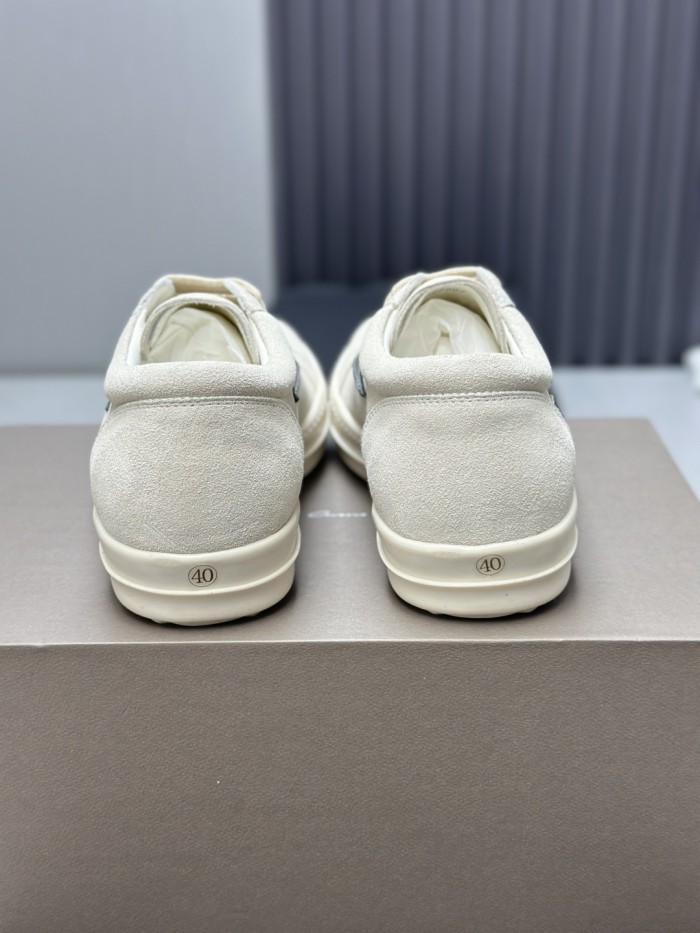 1:1 quality version R*ck0wens 28303124 Vintage Suede Low Top Shoes 3 colors