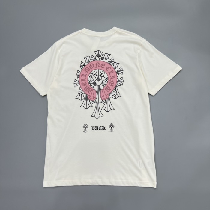 1:1 quality version Cream White Heart Cross Red Horseshoe T-Shirt 29093498