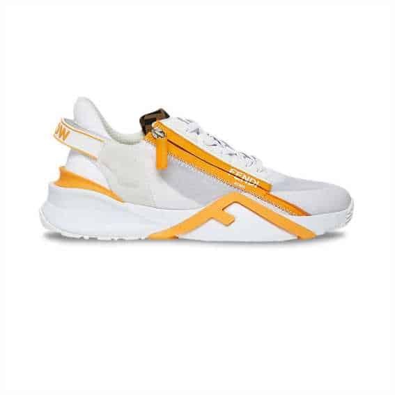 FEND1 CHUNKY LACE-UP TRAINERS YELLOW FD20